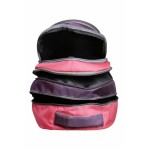 Aqsa ALB57 Fashionable Laptop Bag (Wine and Pink)